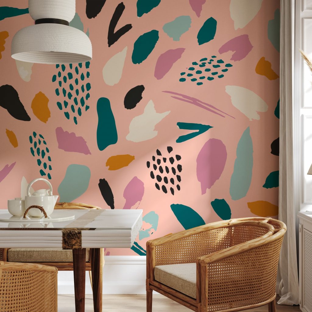 Figurative colorful pattern