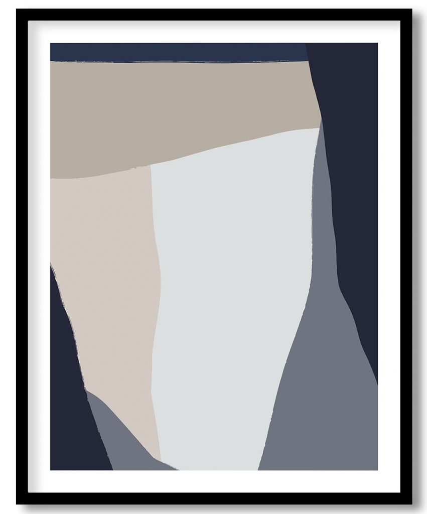 Blue Pastel composition #1