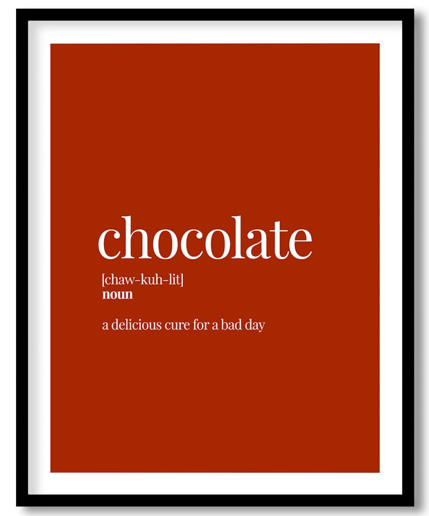 Chocolate - Funny Dictionary Definition, Rust Red