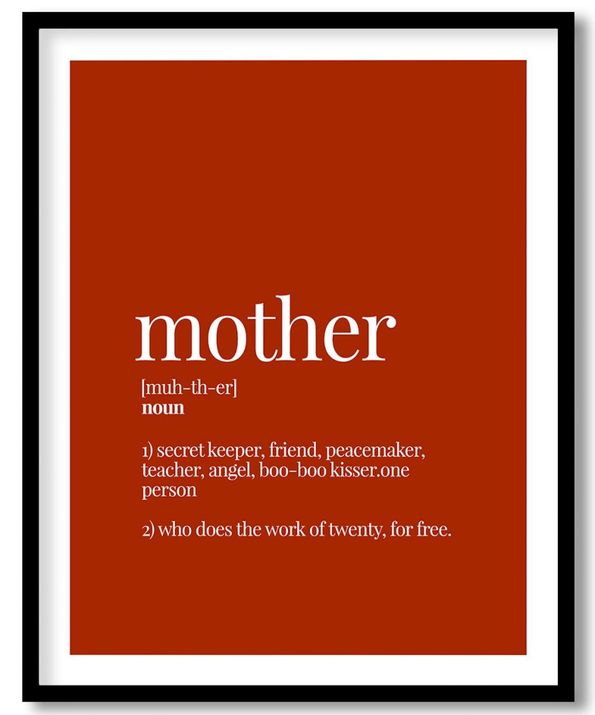 Mother - Funny Dictionary Definition, Rust Red