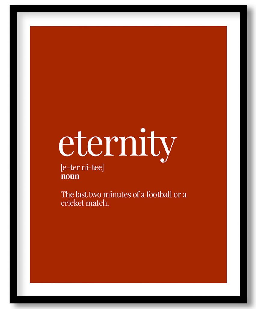 Eternity - Funny Dictionary Definition, Rust Red