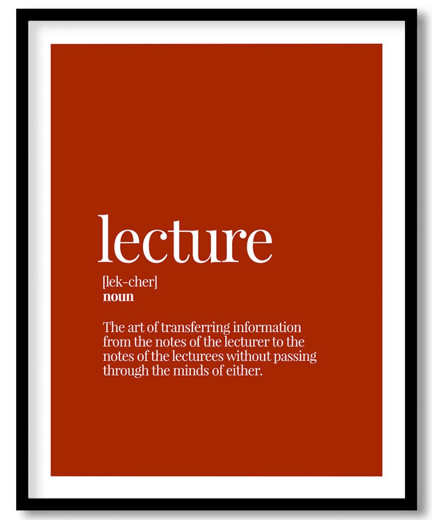 Lecture - Funny Dictionary Definition, Rust Red