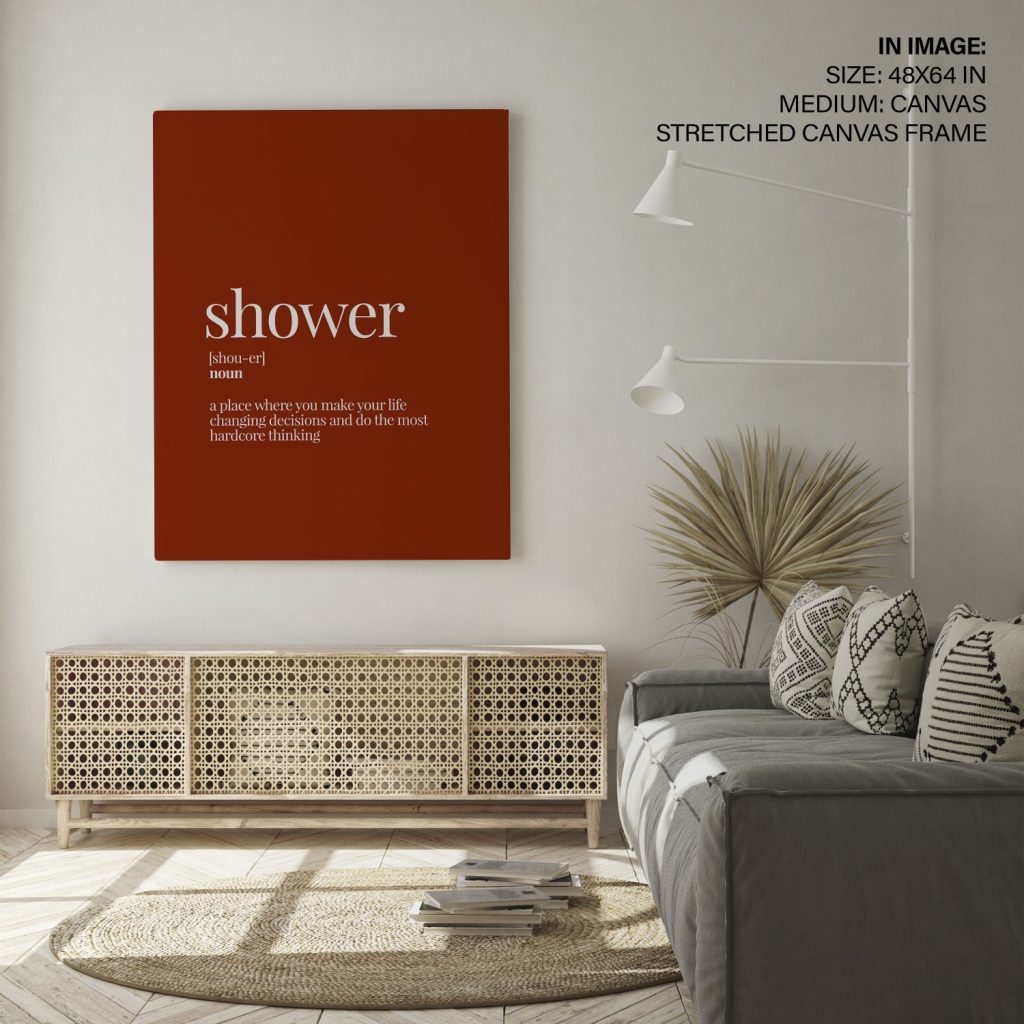Shower Funny Dictionary Definition, Rust Red BestOfBharat