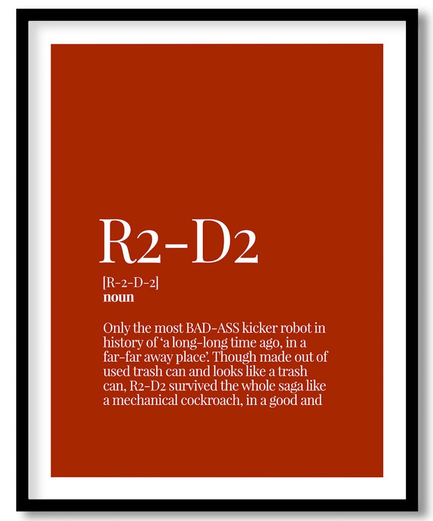 R2-D2 - Funny Dictionary Definition, Rust Red