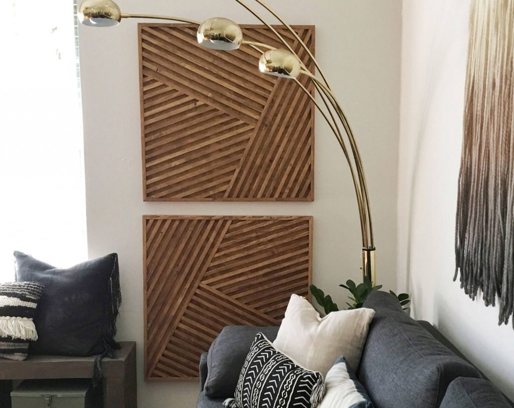 Set of 2 Formal Modern Wall Art - Wood Wall Art, Wall Sculpture, Modern Wood Art, Wall Decor