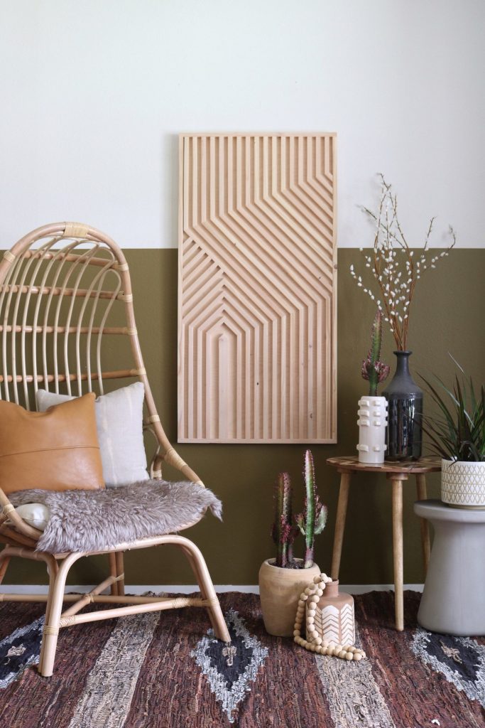 Geometric Form Of Wall Art - Wood Wall Art, Wall Sculpture, Modern Wood Art, Wall Decor