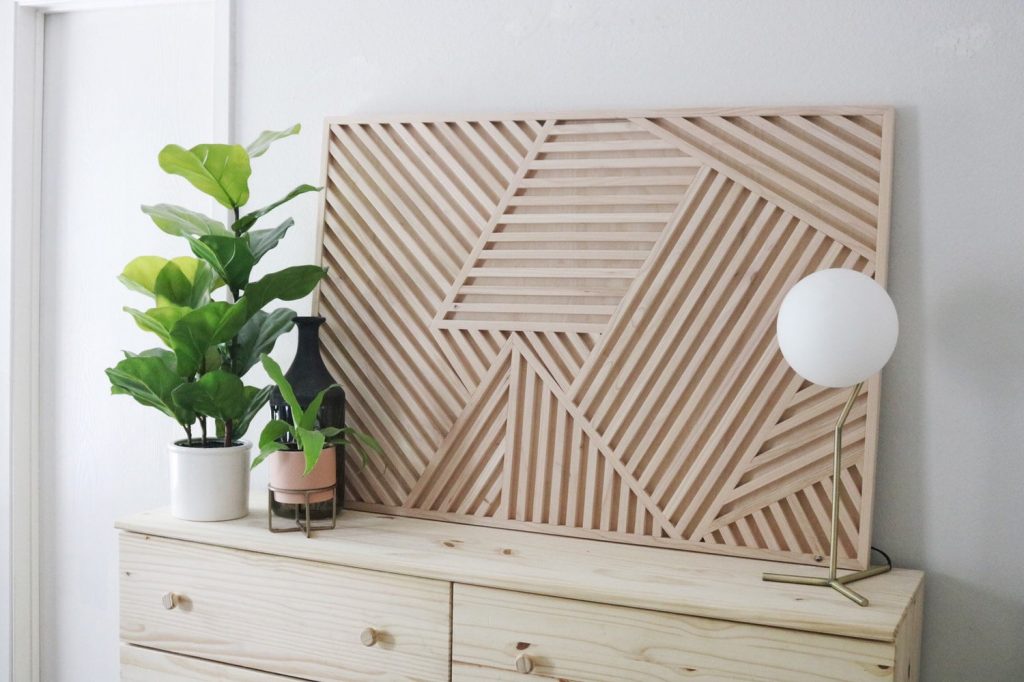 Horizon groove scape - Wood Wall Art, Wall Sculpture, Modern Wood Art, Wall Decor