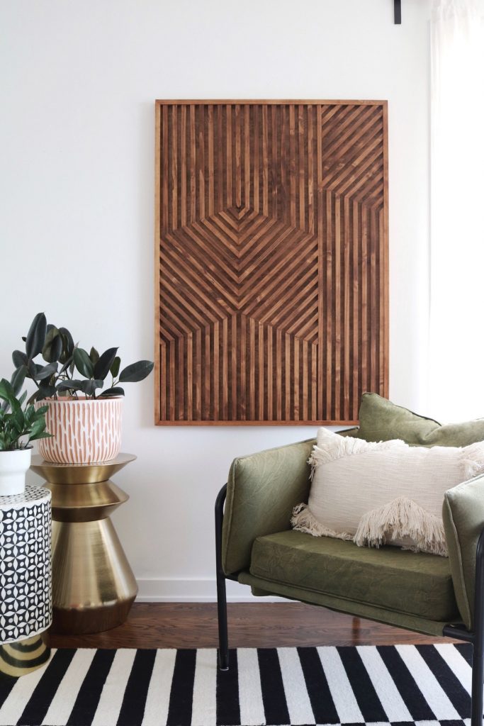 Modern Wood Art Of Geometric  - Wood Wall Art, Wall Sculpture, Modern Wood Art, Wall Decor