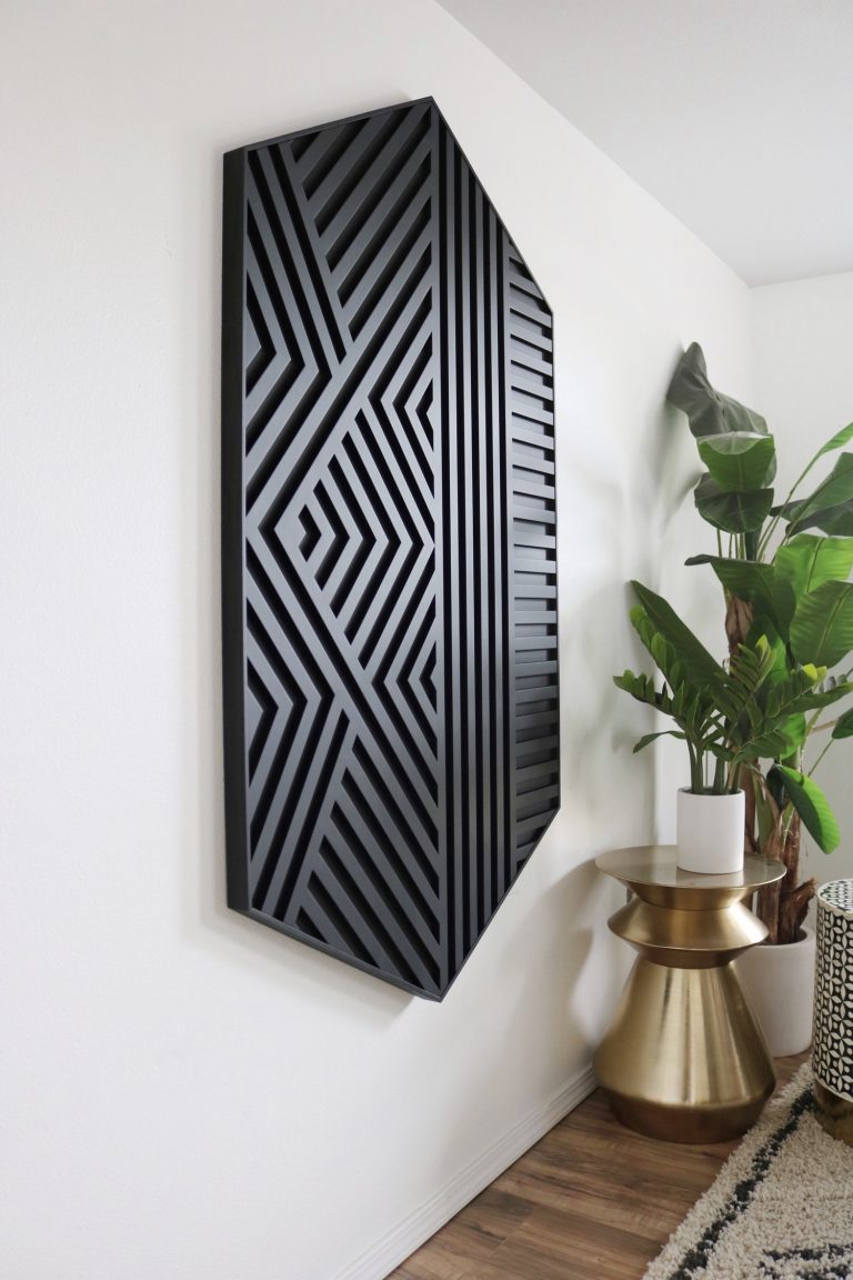 Dark black rustic zircon - Wood Wall Art, Wall Sculpture, Modern Wood ...