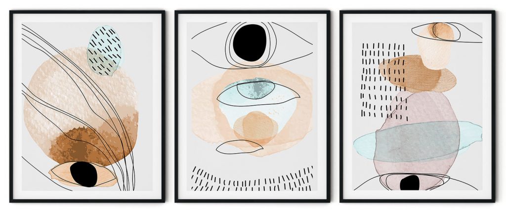 Set of 3 scandinavian figures