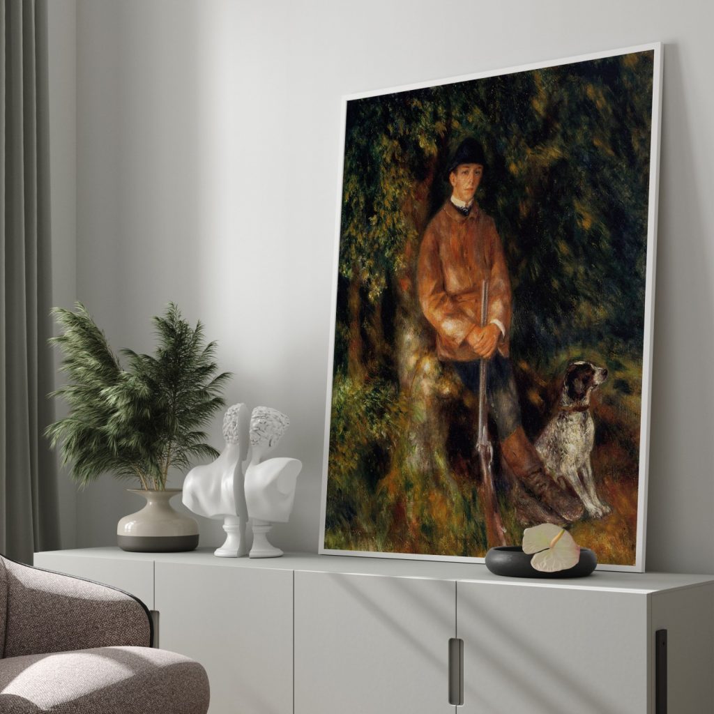 Alfred Berard and His Dog by Pierre Auguste Renoir (1881)
