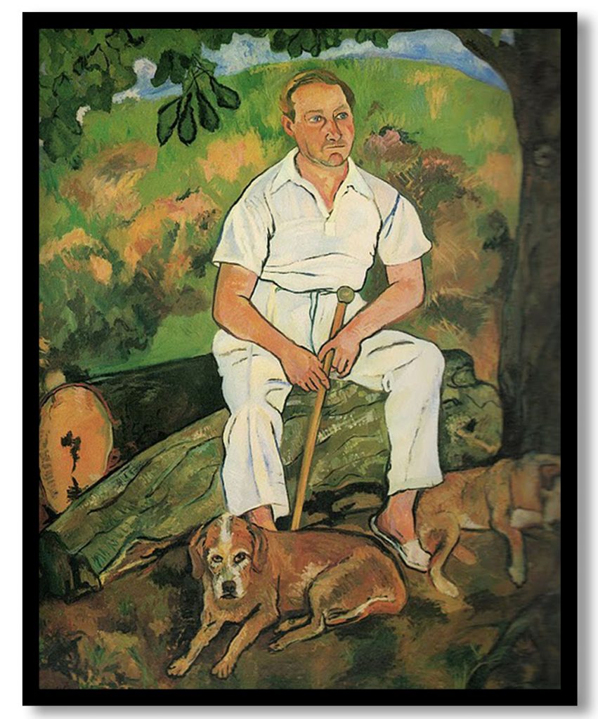 Andre Utter and His Dogs by Suzanne Valadon (1932)