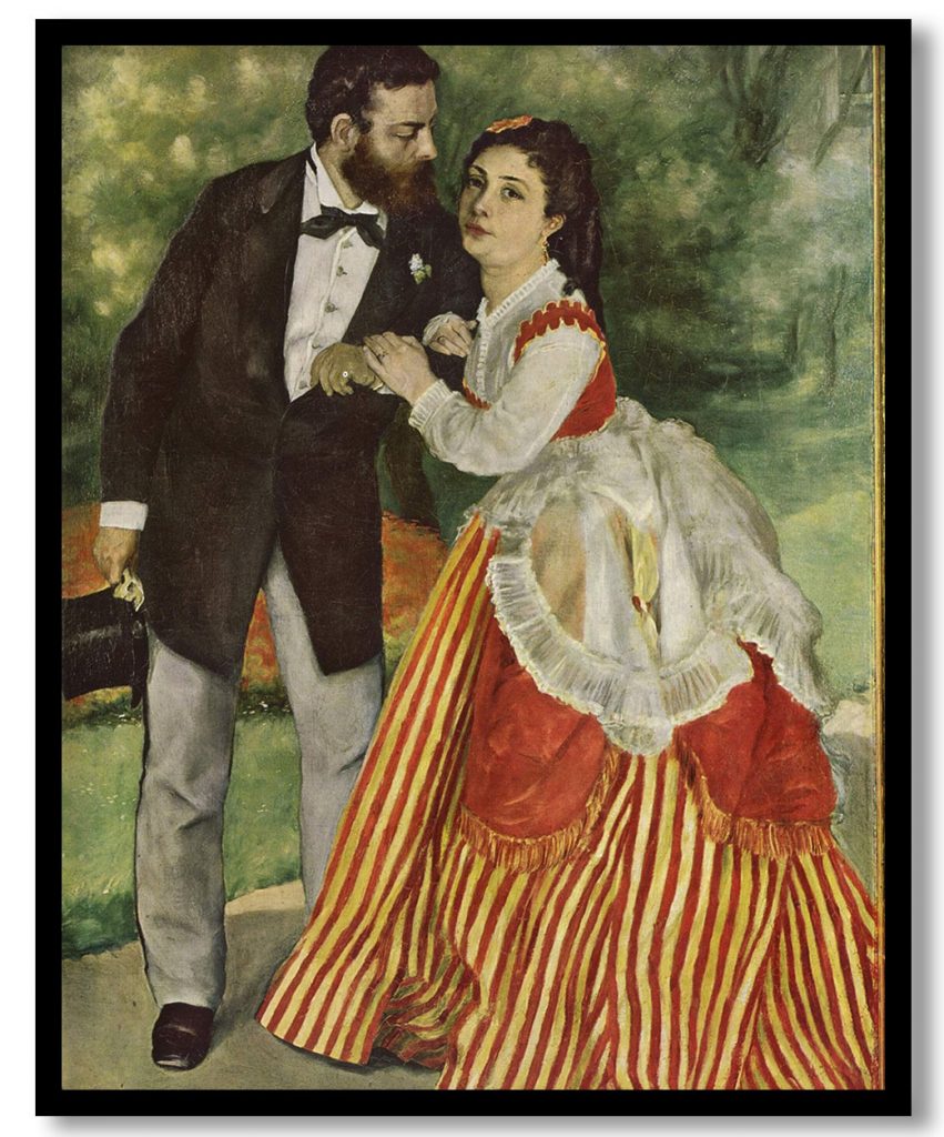Alfred Sisley and His Wife by Pierre Auguste Renoir (1868)