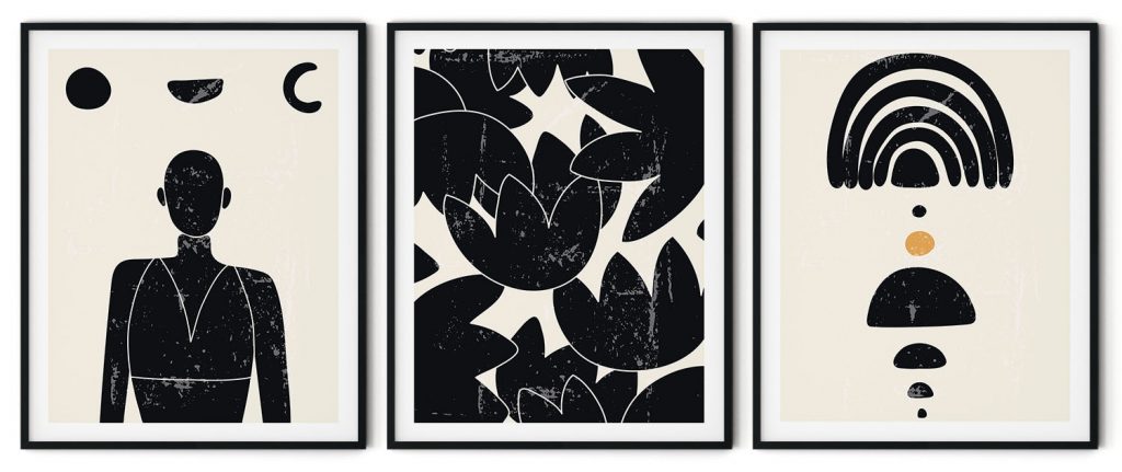 Set of 3 african mania