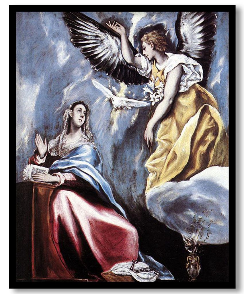 Annunciation by El Greco (1600)