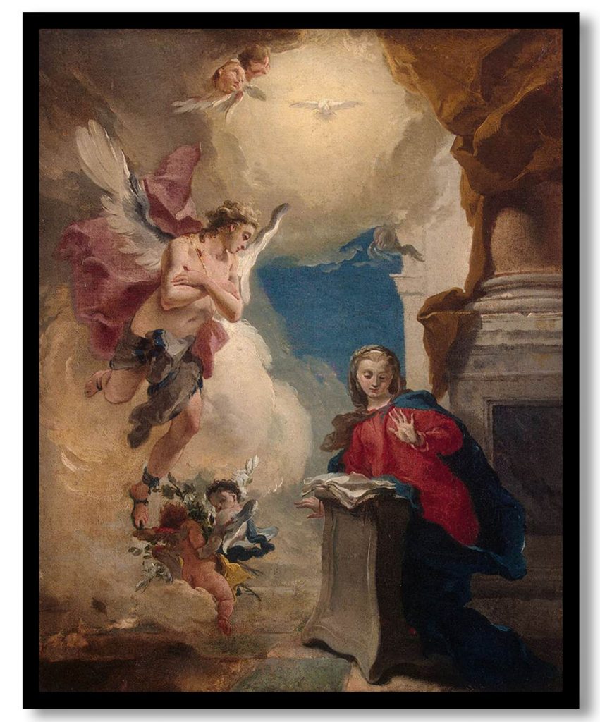 Annunciation by Giovanni Battista Tiepolo (1724-25)