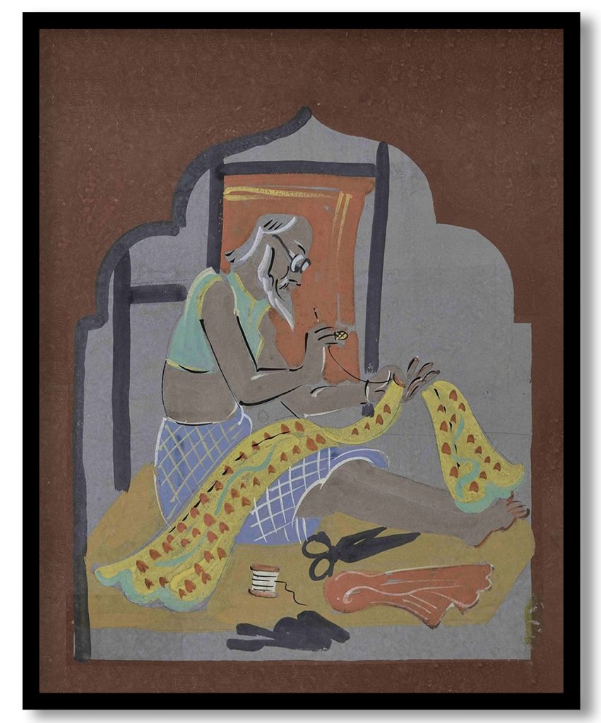 Tailor by Nandalal Bose (1937)