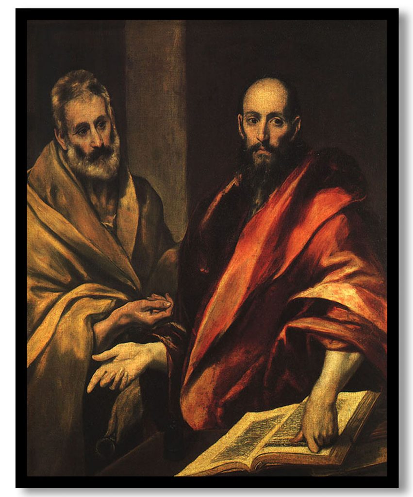 Apostles Peter and Paul by El Greco (1592)