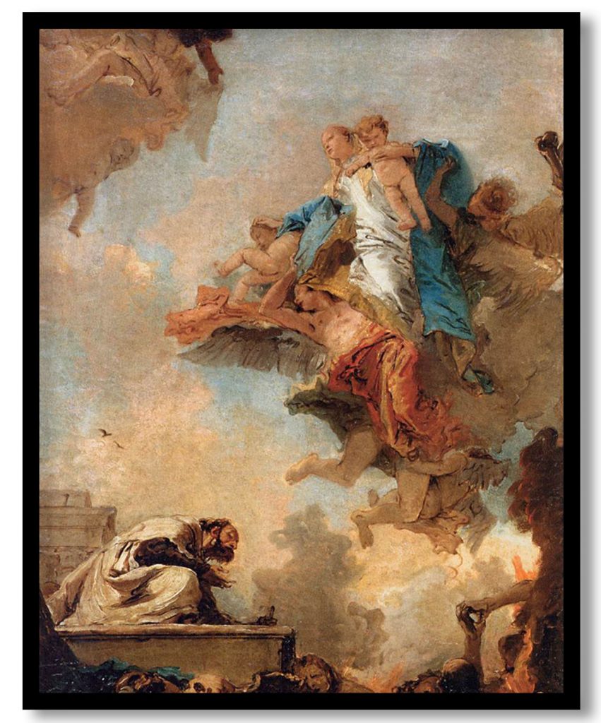 Apparition of the Virgin to St Simon Stock by Giovanni Battista Tiepolo (1746-49)