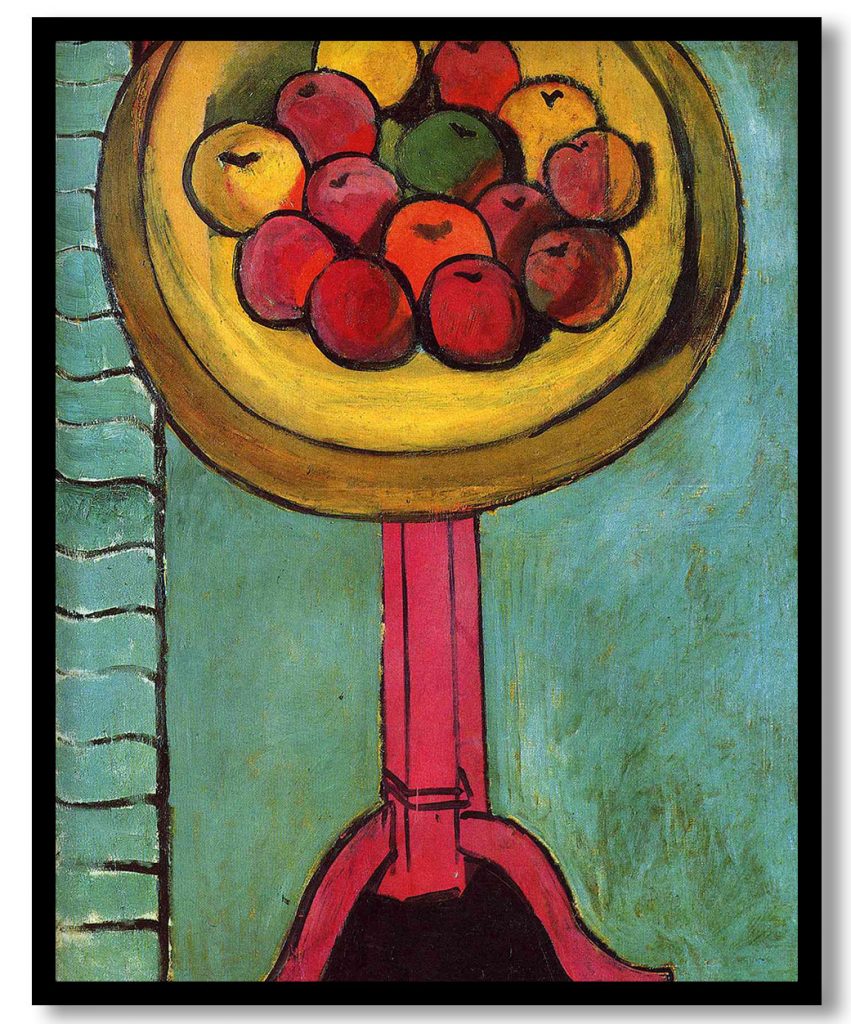 Apples on a Table, Green Background by Henri Matisse (1916)