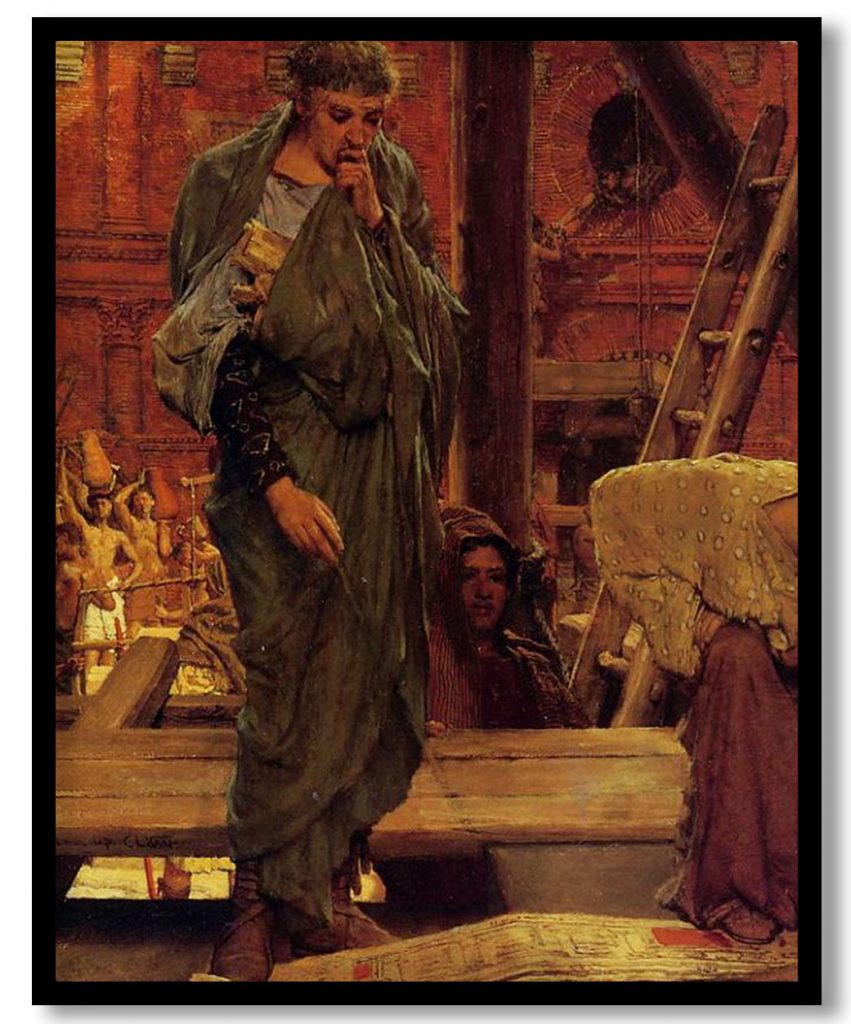 Architecture in Ancient Rome by Sir Lawrence Alma Tadema (1877)