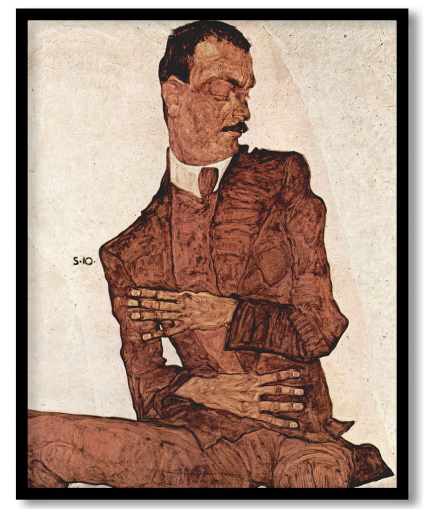 Arthur Roessler by Egon Schiele (1910)