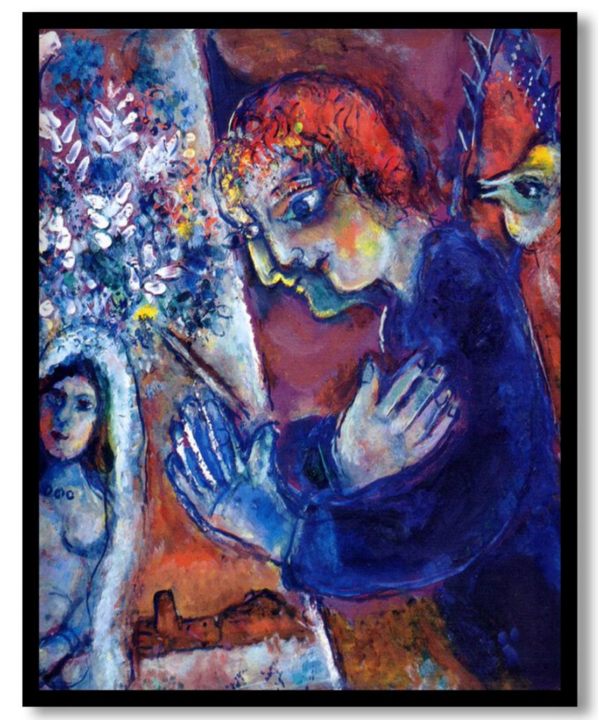 Artist at Easel by Marc Chagall (1965)