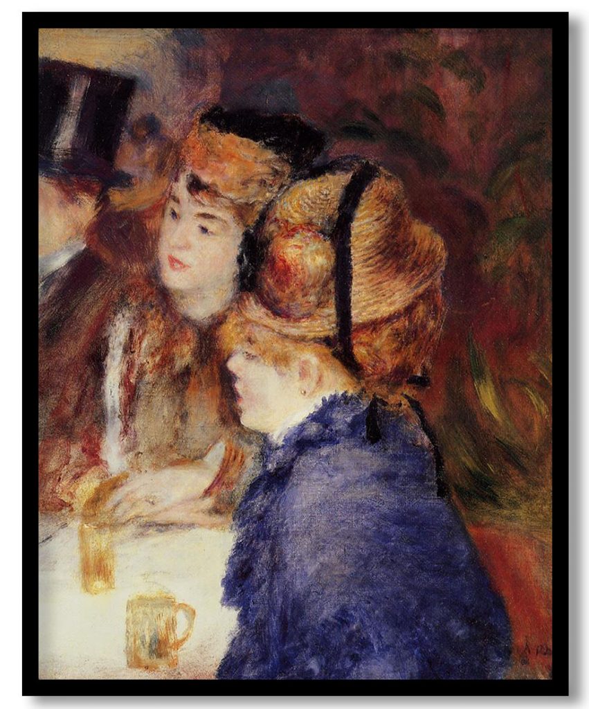 At the Cafe by Pierre Auguste Renoir (1877)