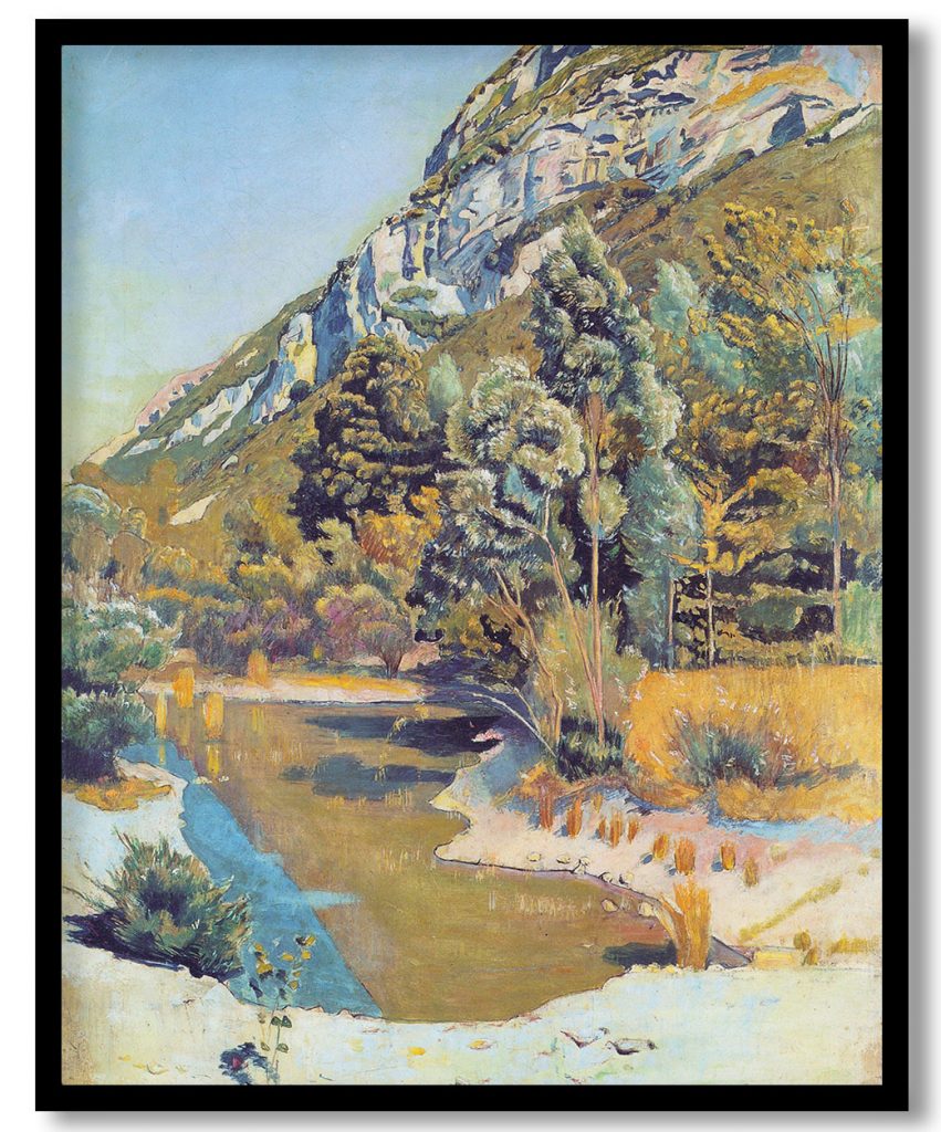 At the foot of the Petit Saleve by Ferdinand Hodler (1890)