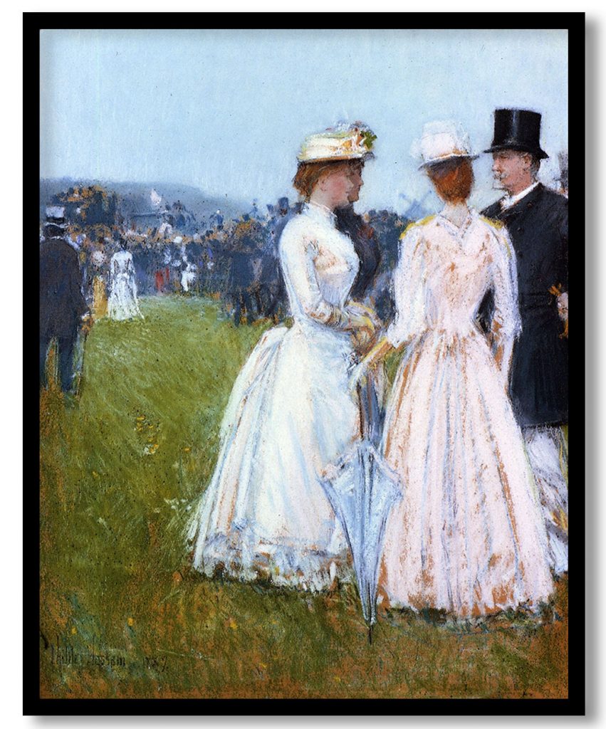 At the Grand Prix by Childe Hassam (1887)