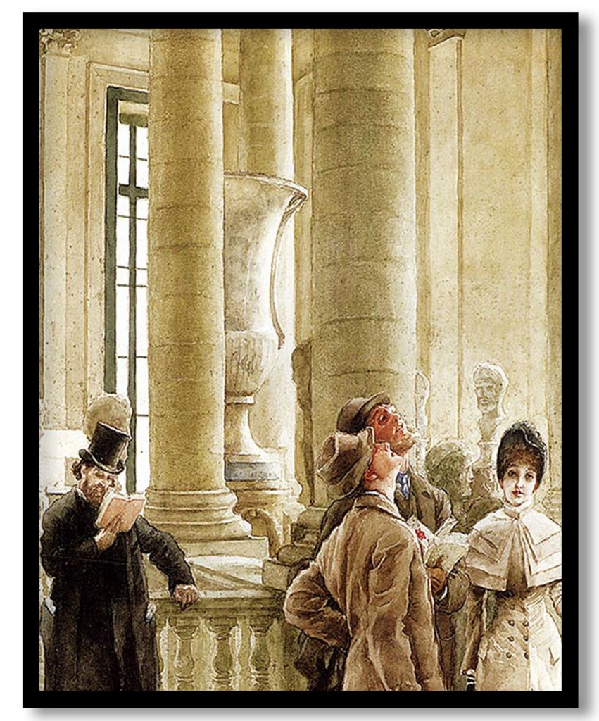 At The Louvre by James Tissot (1879-80)