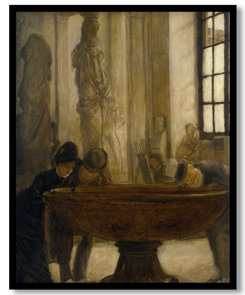 At The Louvre by James Tissot