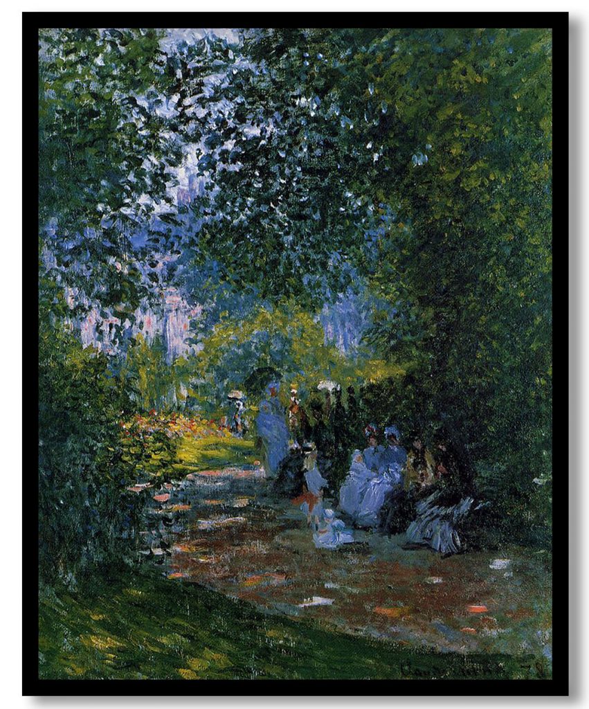At The Parc Monceau by Claude Monet (1878)