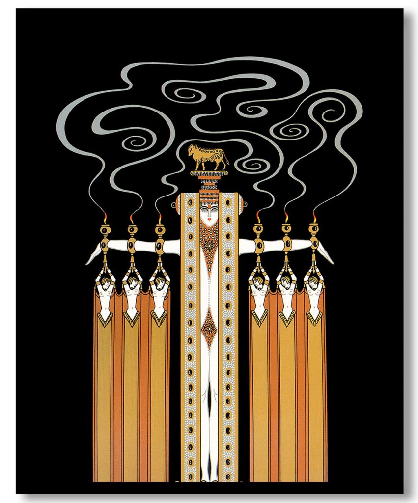 At the Theatre, Golden Calf by Erte