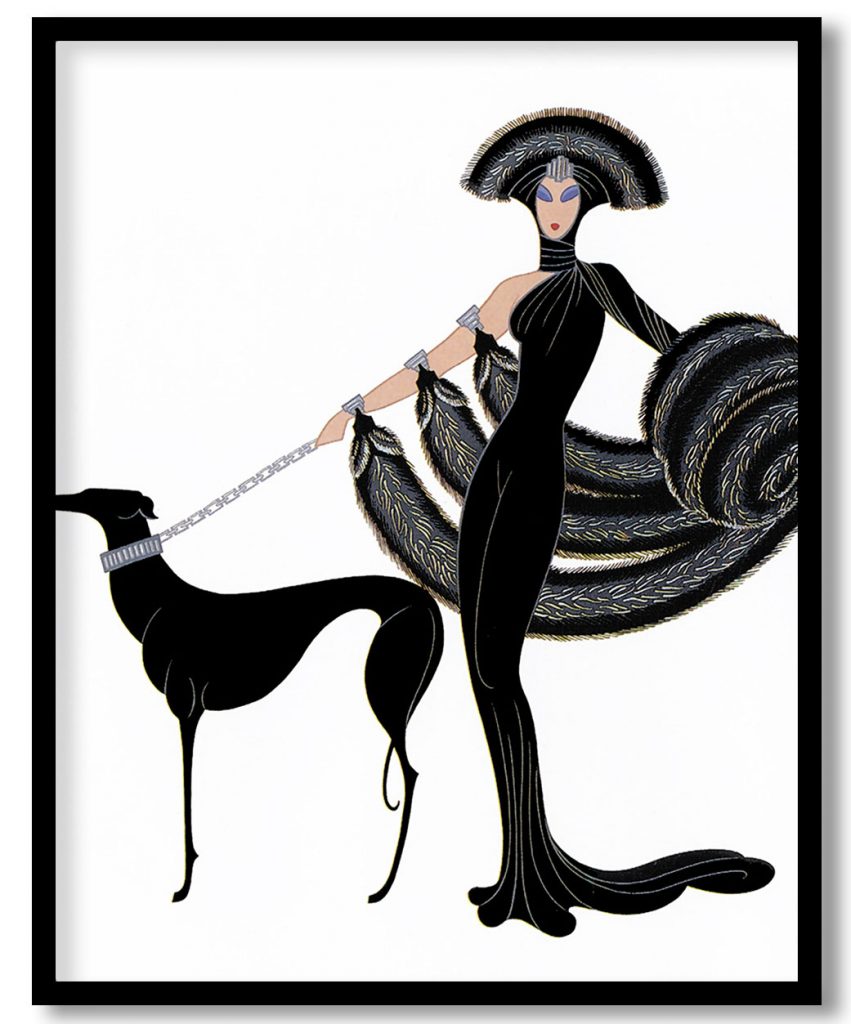 At the Theatre, Symphony in Black by Erte