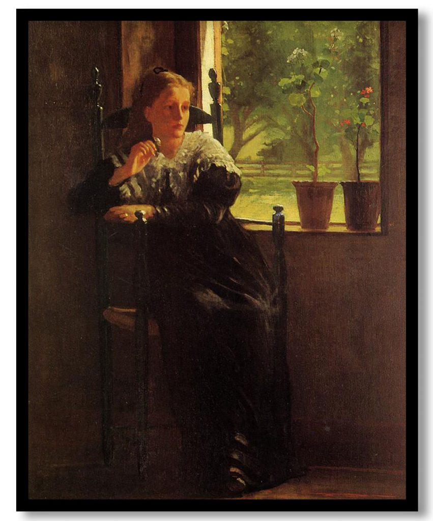 At the Window by Winslow Homer (1872)
