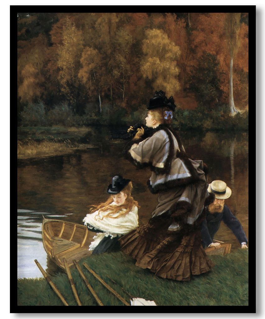 Autumn on the Thames by James Tissot (1871-72)