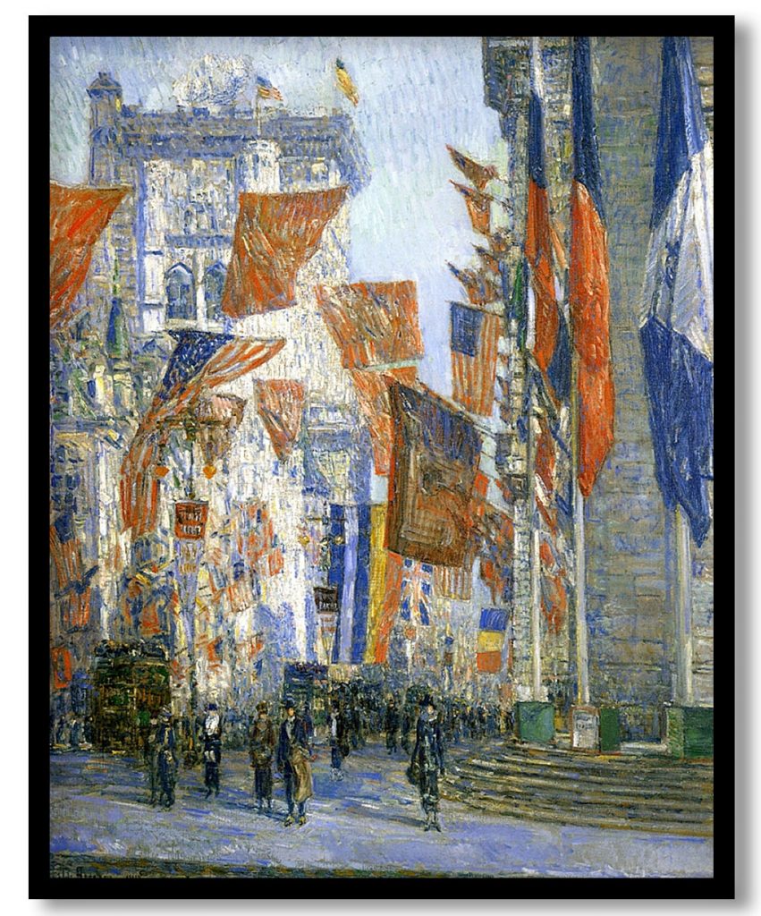 Avenue of the Allies 02 by Childe Hassam (1918)