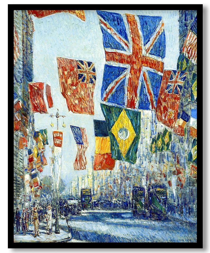 Avenue of the Allies by Childe Hassam (1918)