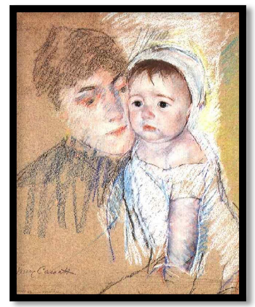 Baby Bill in Cap and Shift by Mary Cassatt (1889-90)