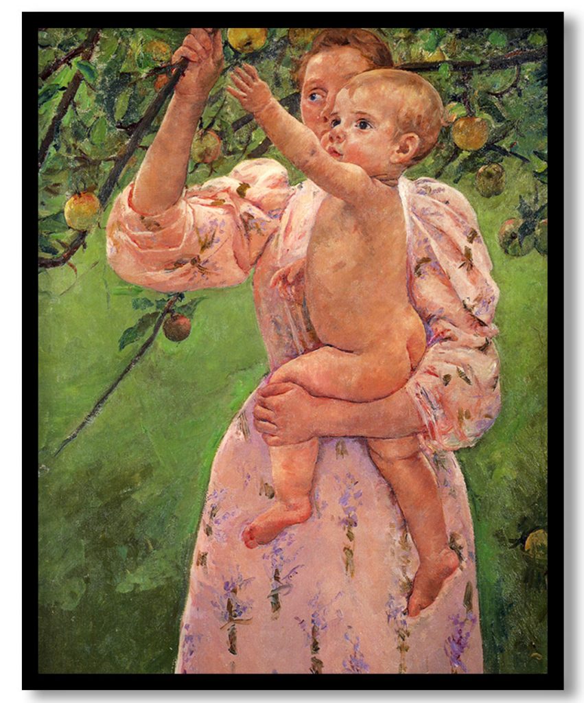 Baby Reaching For An Apple by Mary Cassatt (1893)
