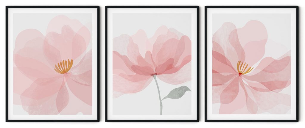 Set of 3 bloomy blooms