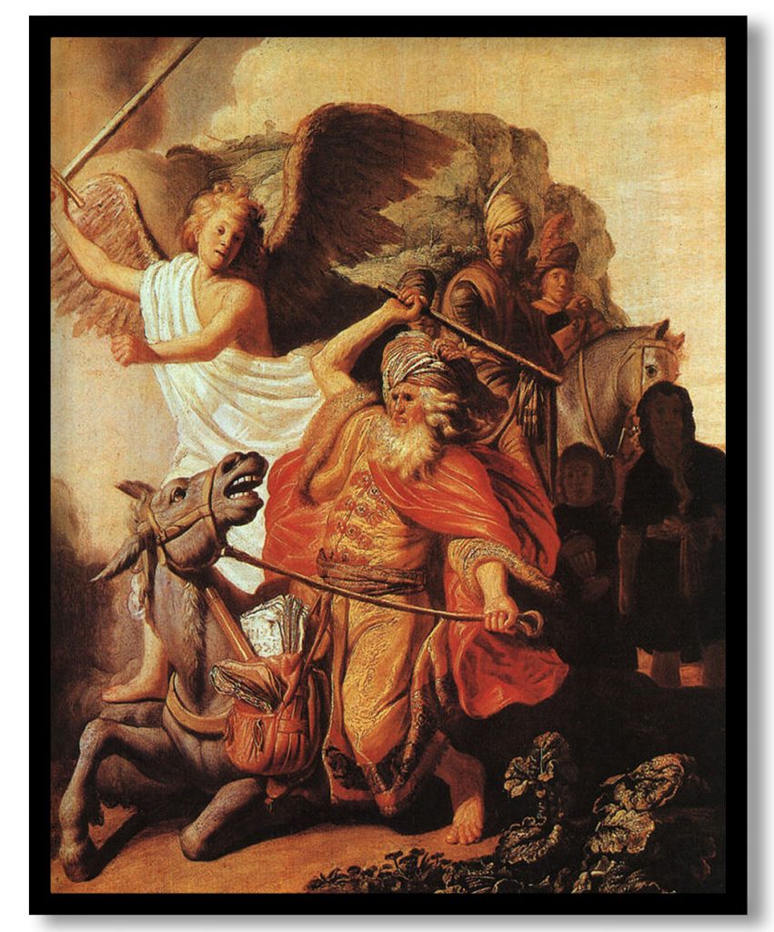 Balaam's Ass by Rembrandt (1626)