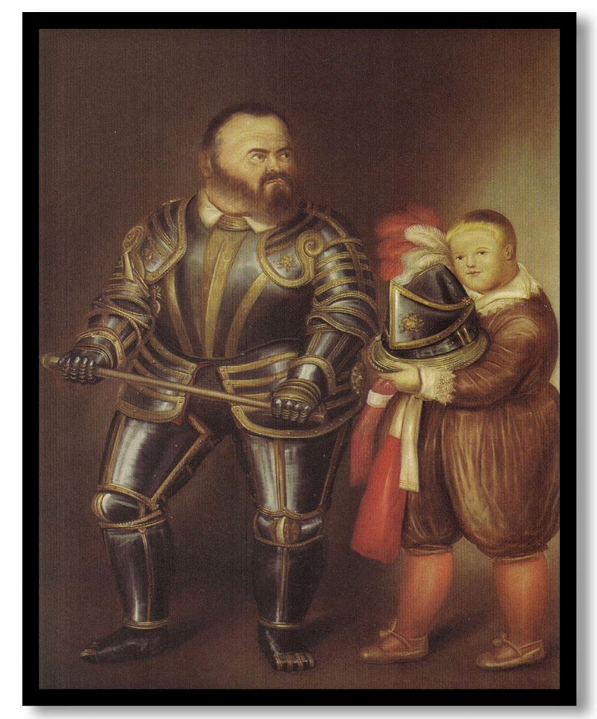 Alof of Vignancourt (after Caravaggio) by Fernando Botero (1974)