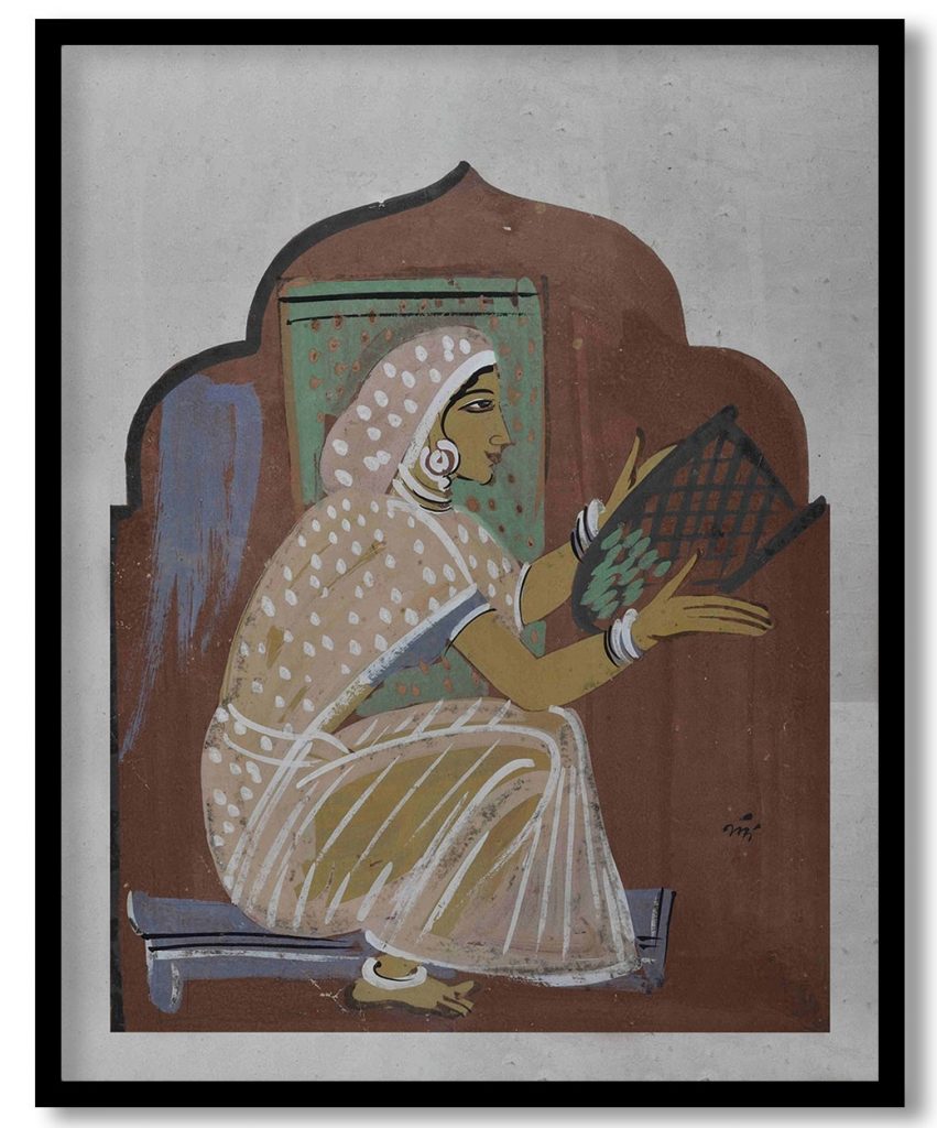 Winnowing by Nandalal Bose (1937)