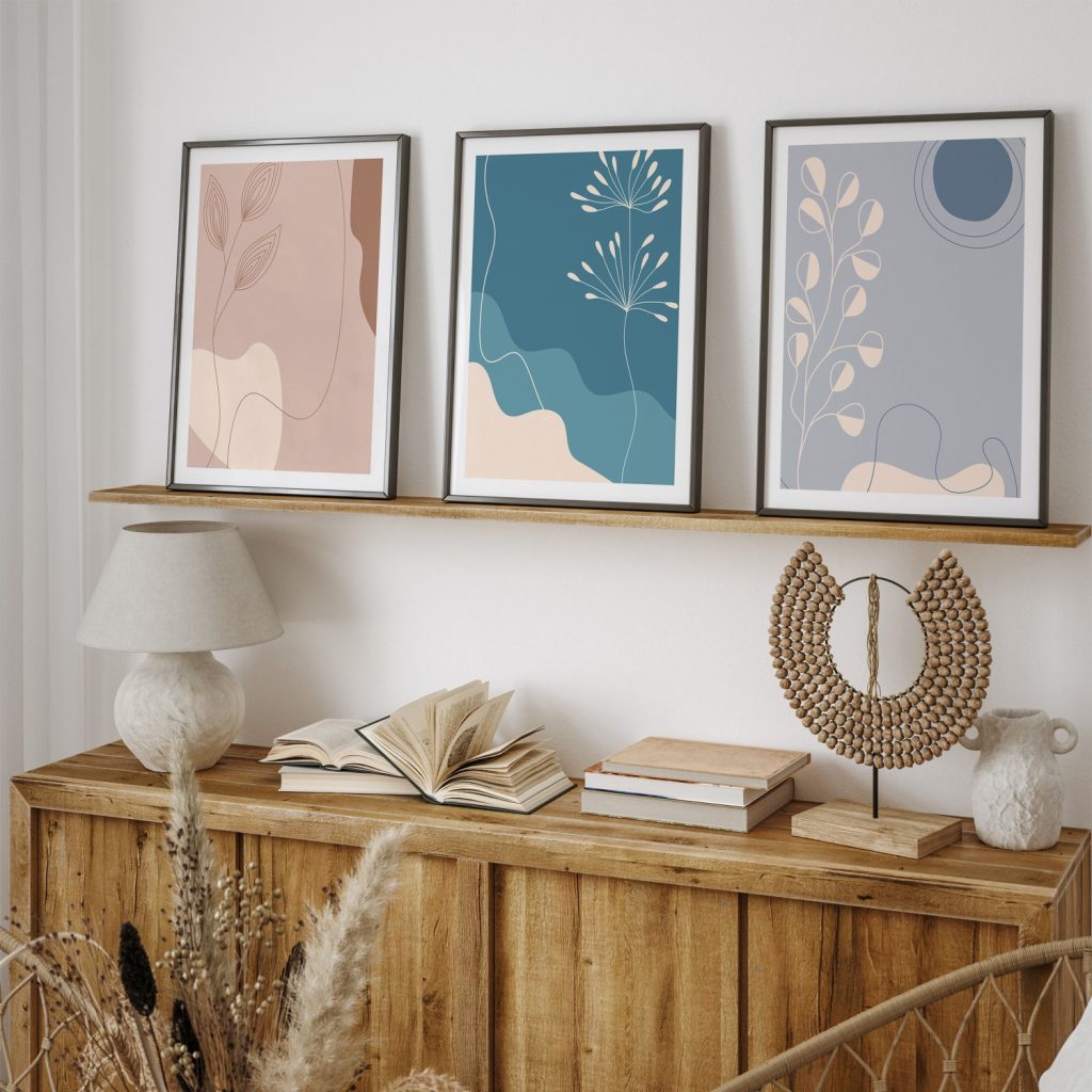 Abstract Botanical Line Art – Wall Decor