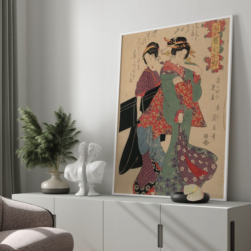 An allegory of Komachi visiting by Keisai Eisen