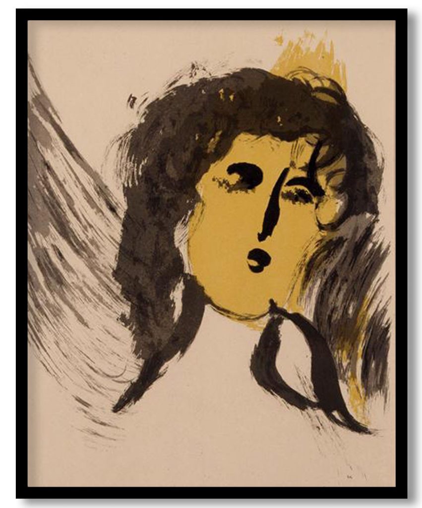 An angel by Marc Chagall (1956)