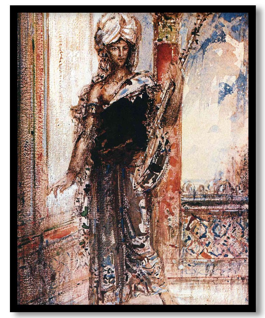 An Arabian Singer by Gustave Moreau (1884)