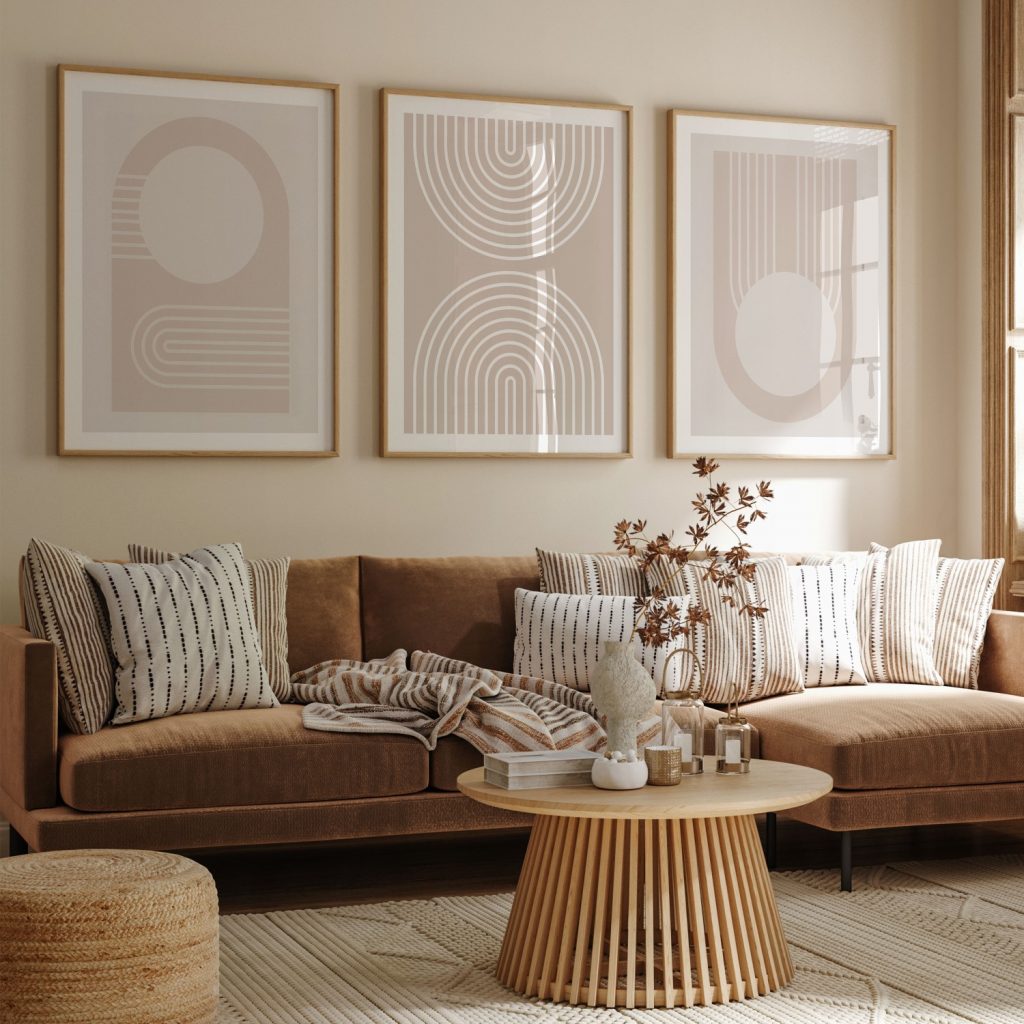 Abstract Geometric Shapes and Arches – Wall Art